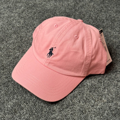 Polo Ralph Lauren Cap in Salmon Coral/Navy Blue