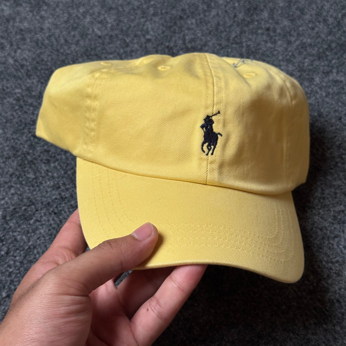 Polo Ralph Lauren Cap in Canary Yellow/Navy Blue