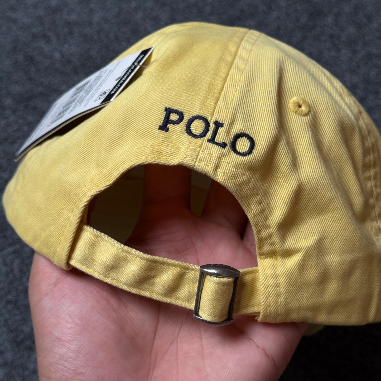 Polo Ralph Lauren Cap in Canary Yellow/Navy Blue