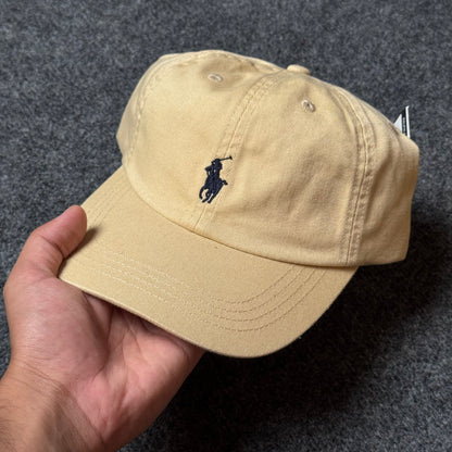 Polo Ralph Lauren Cap in Tan Khaki/Navy Blue