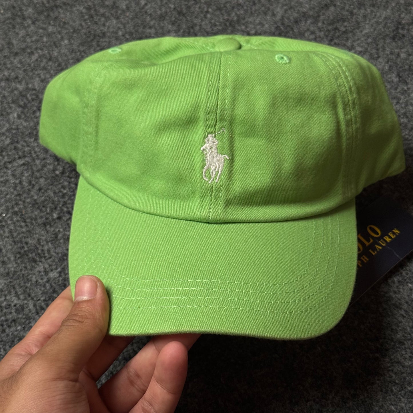 Polo Ralph Lauren Cap in  Lime Green/White