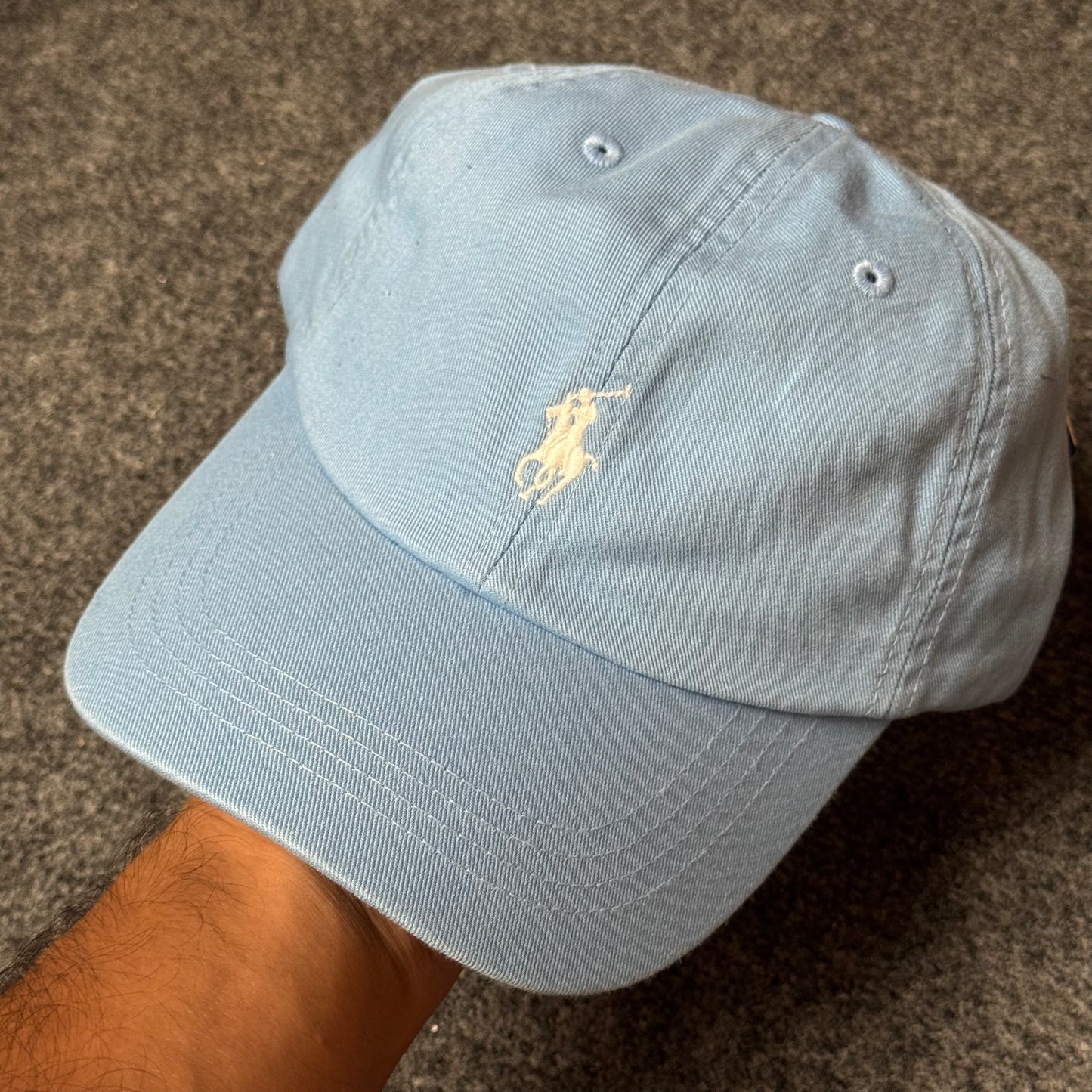 Polo Ralph Lauren Cap in  Sky Blue/Cream