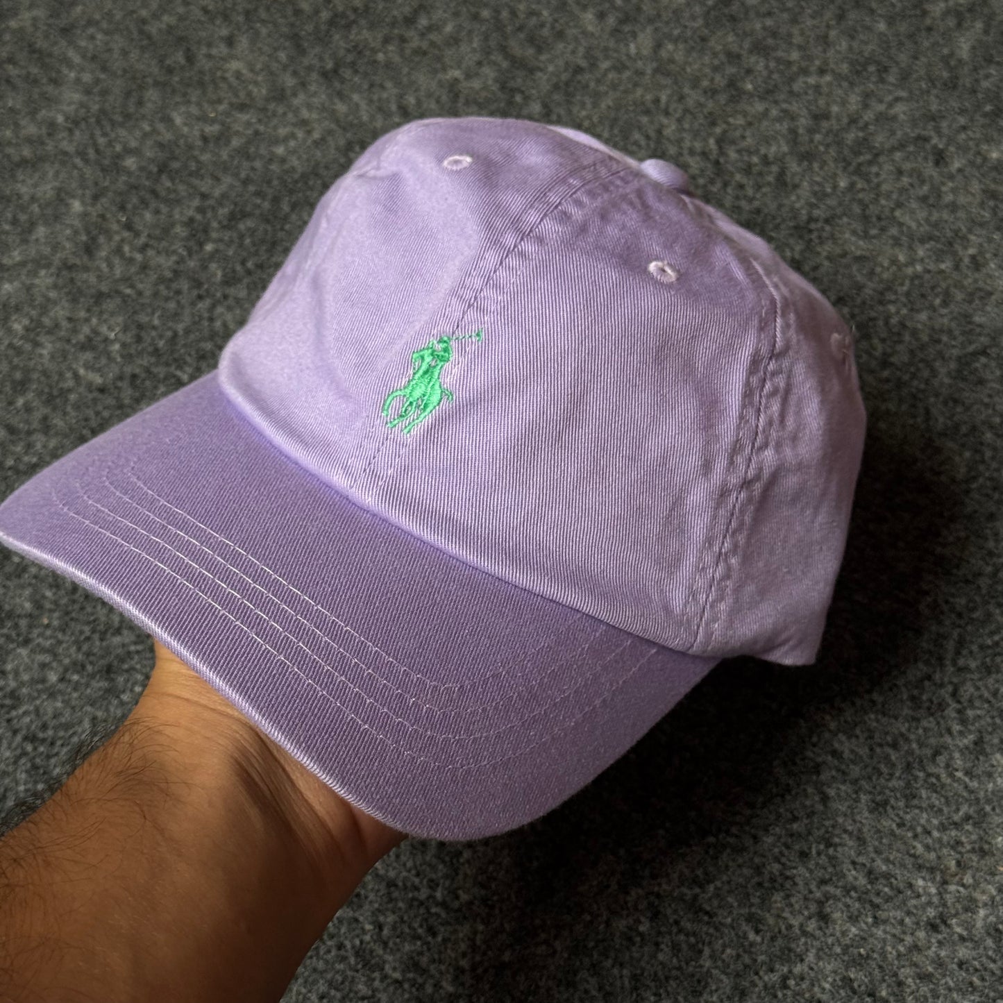 Polo Ralph Lauren Cap in Lavender Purple/Green