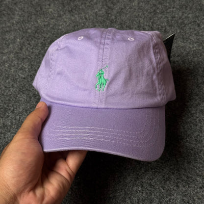 Polo Ralph Lauren Cap in Lavender Purple/Green