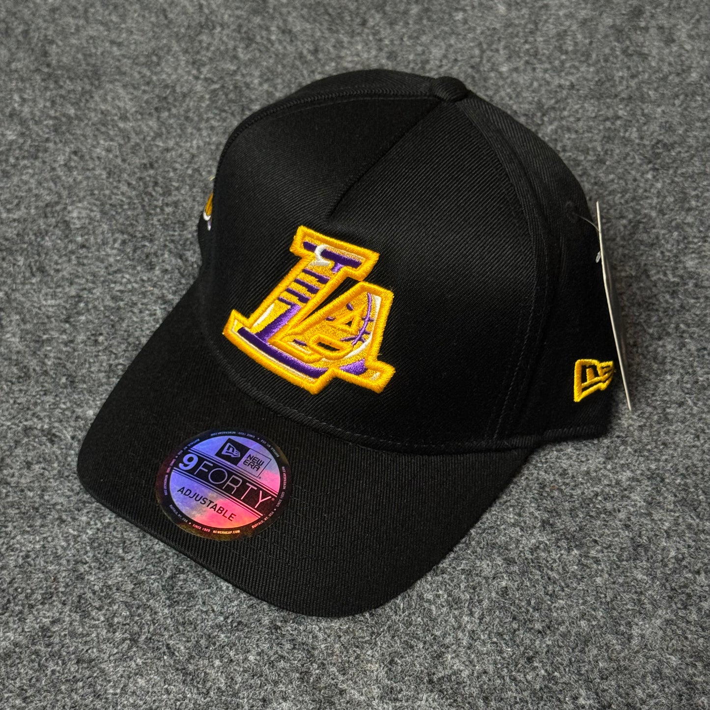New Era Los Angeles Lakers 9FORTY A-Frame Cap – Stealth Black