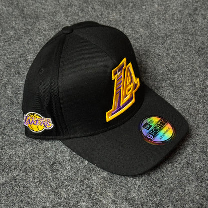 New Era Los Angeles Lakers 9FORTY A-Frame Cap – Stealth Black