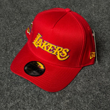 New Era Los Angeles Lakers 9FORTY A-Frame Cap – Lunar New Year Red