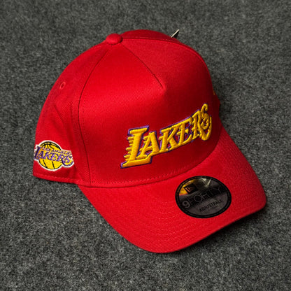 New Era Los Angeles Lakers 9FORTY A-Frame Cap – Lunar New Year Red