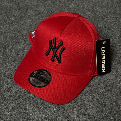 New Era New York Yankees 9FORTY A-Frame Cap – Crimson Red & Black