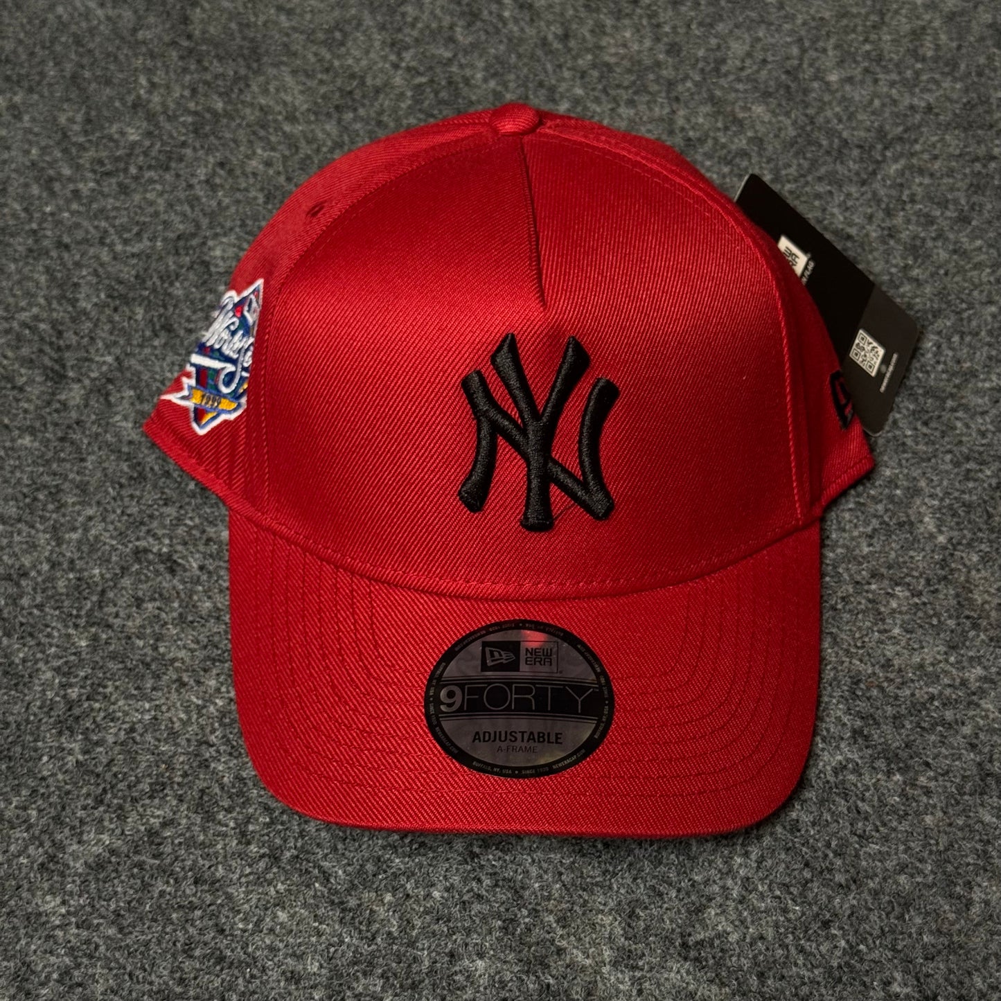 New Era New York Yankees 9FORTY A-Frame Cap – Crimson Red & Black