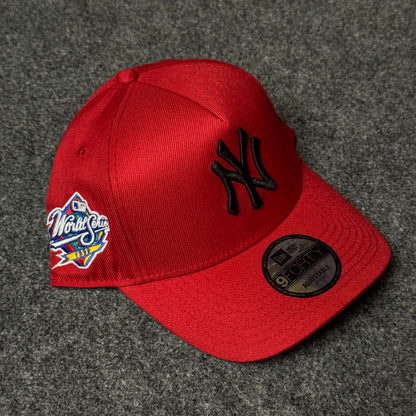 New Era New York Yankees 9FORTY A-Frame Cap – Crimson Red & Black