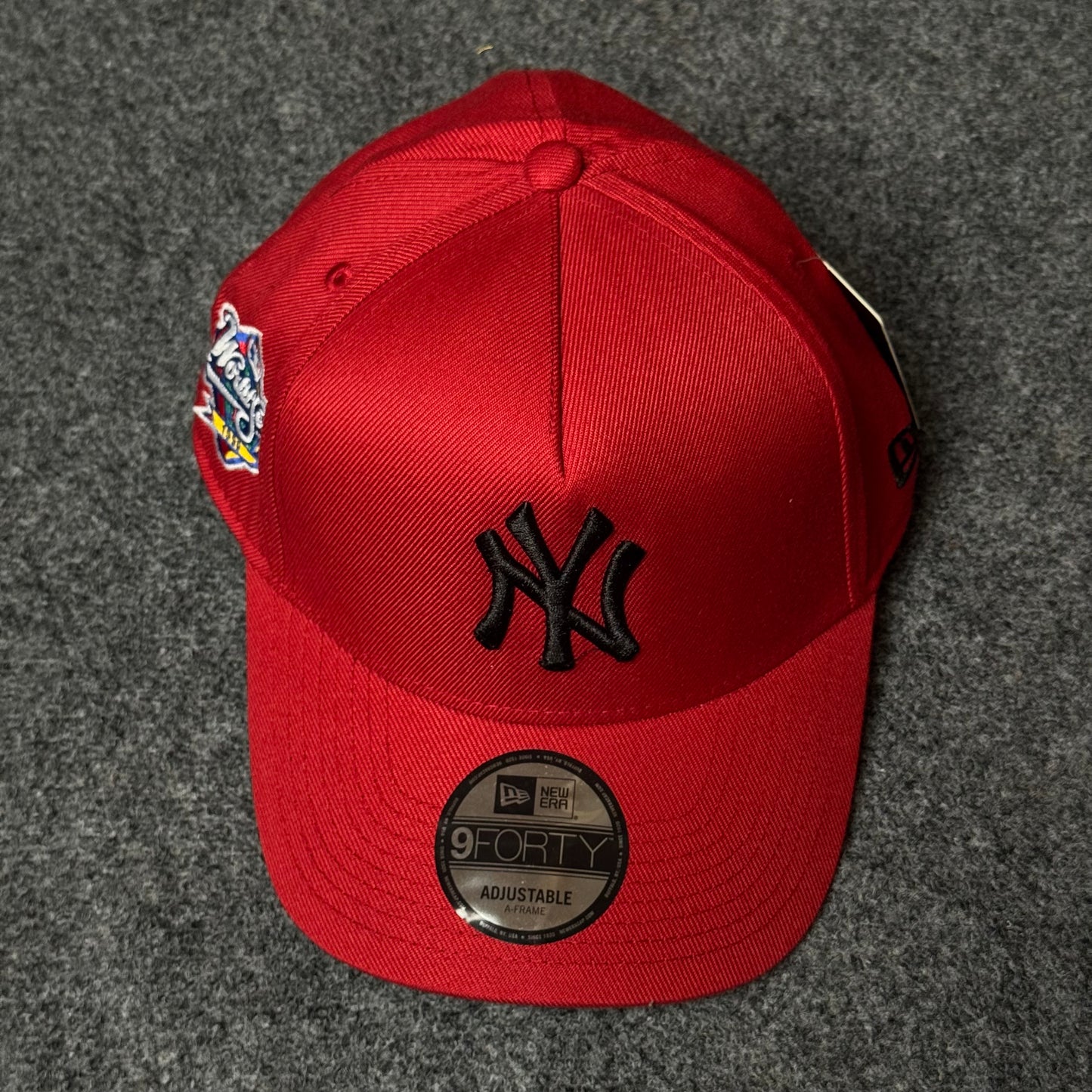 New Era New York Yankees 9FORTY A-Frame Cap – Crimson Red & Black