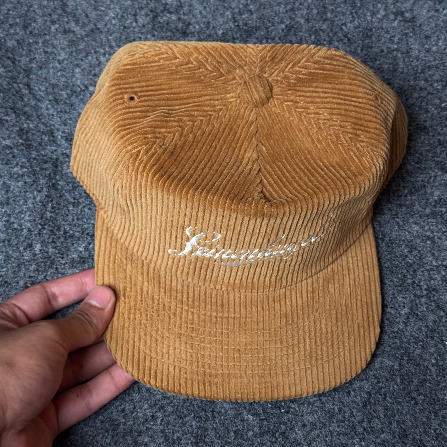 Leinenkugel’s Brewery Retro Script Corduroy Cap – Caramel Tan