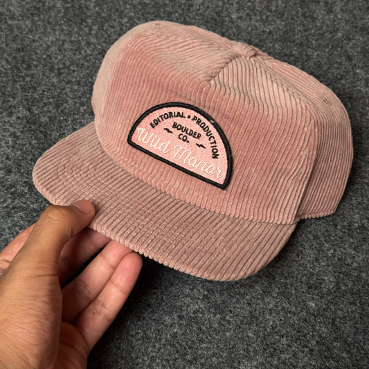 Wild Manor Boulder Co. Vintage Corduroy Patch Cap – Dusty Rose
