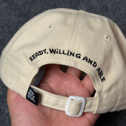 Old Guys Rule "Ready, Willing and Able" Black Lab Baseball Cap