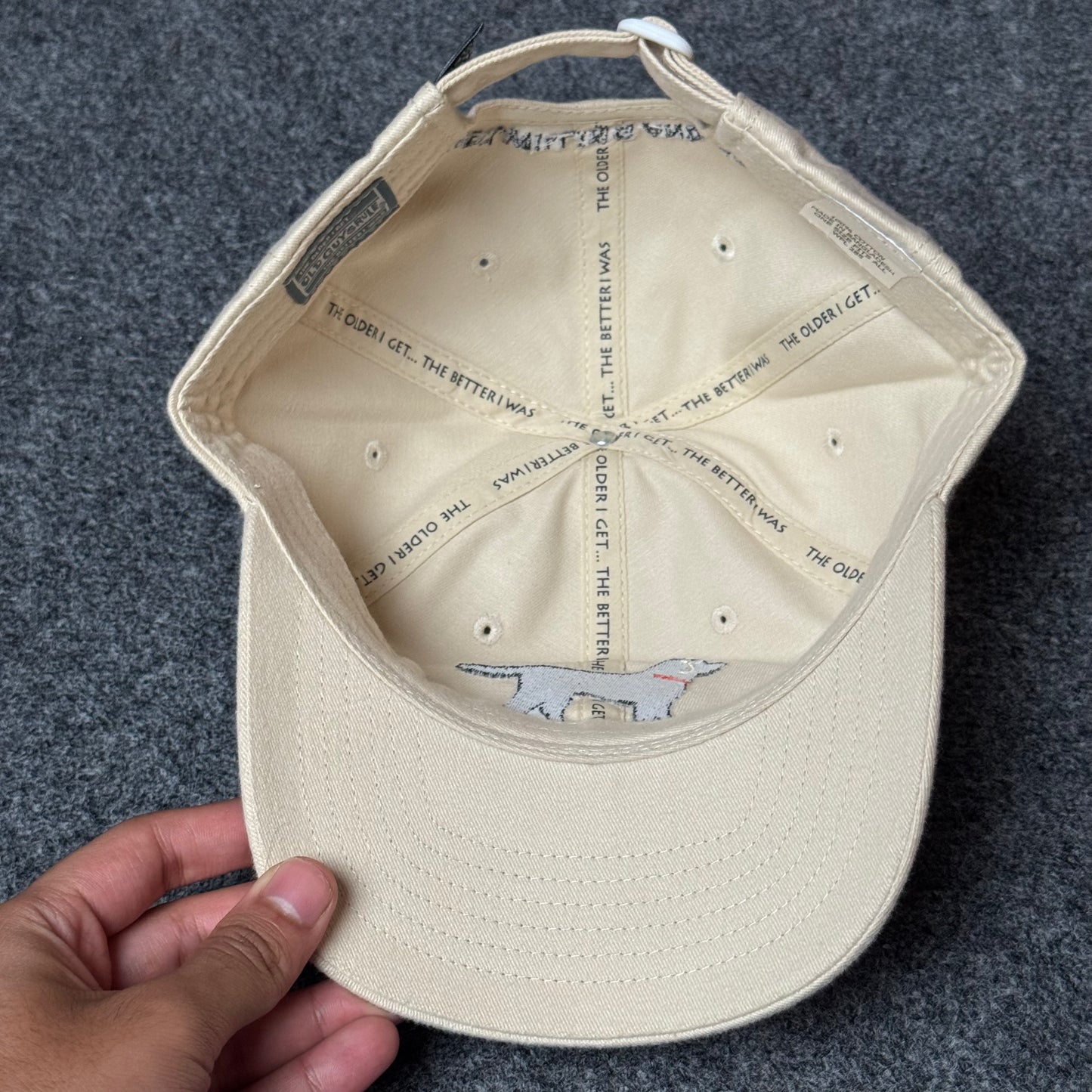 Old Guys Rule "Ready, Willing and Able" Black Lab Baseball Cap