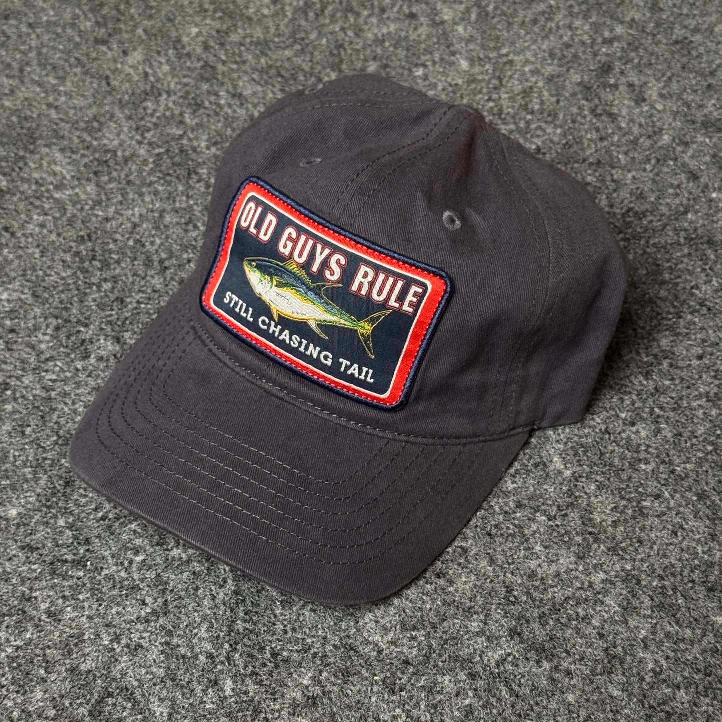 Old Guys Rule "Still Chasing Tail" Tuna Fishing Baseball Cap