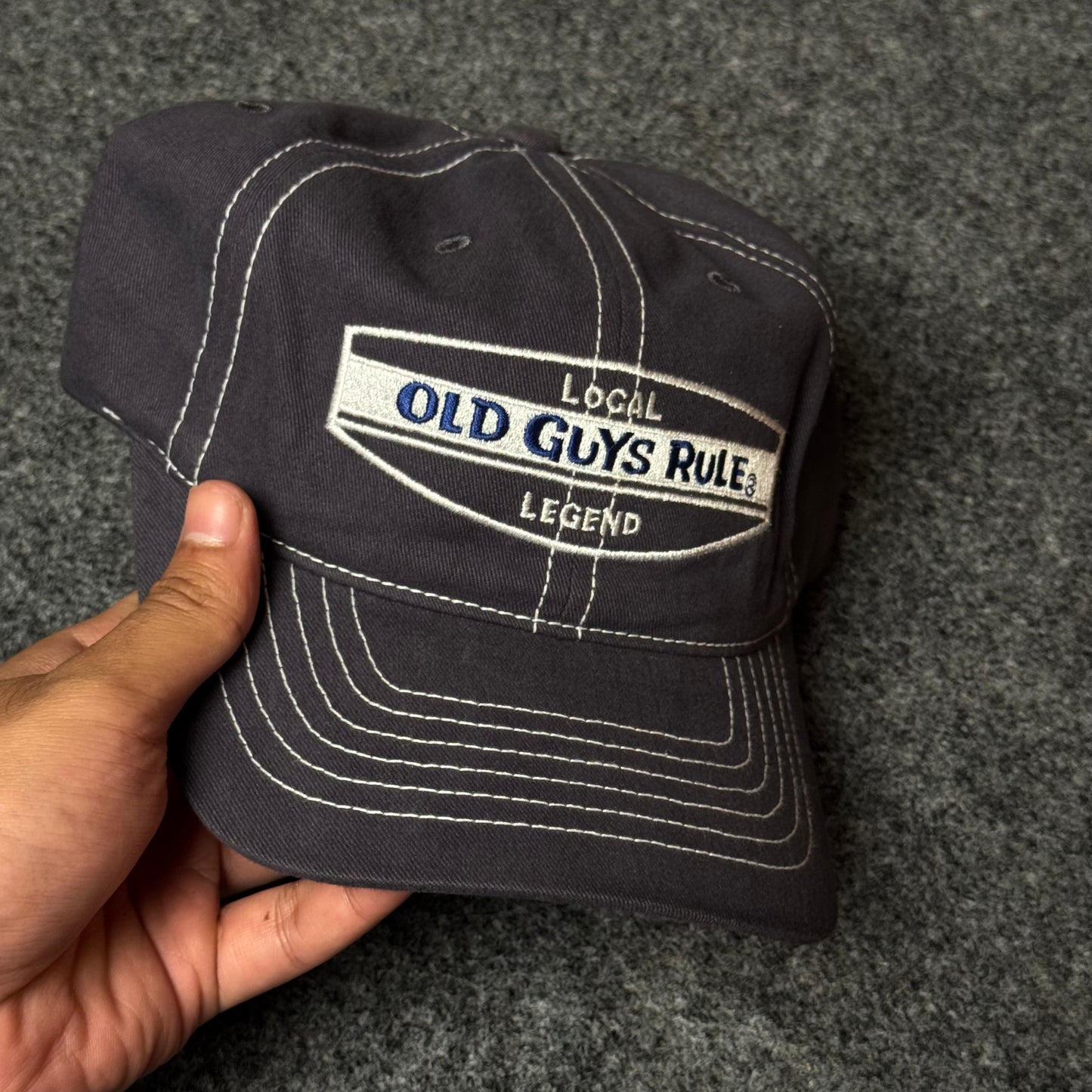 Old Guys Rule "Local Legend" Contrasting Stitch Baseball Cap