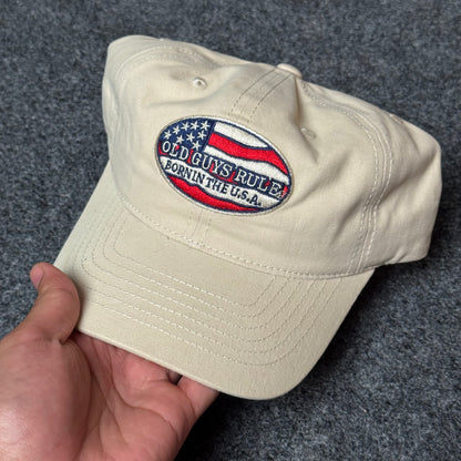Old Guys Rule "Born In The USA" Patriotic Baseball Cap