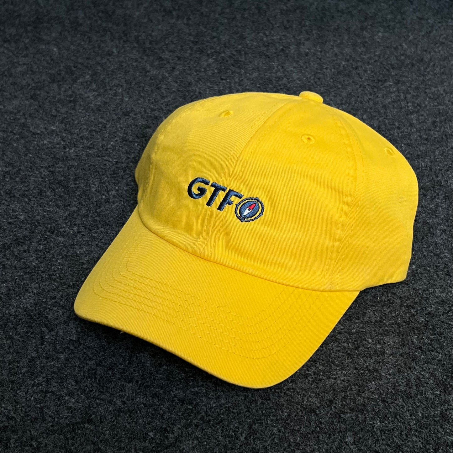 "GTFO" logo baseball cap