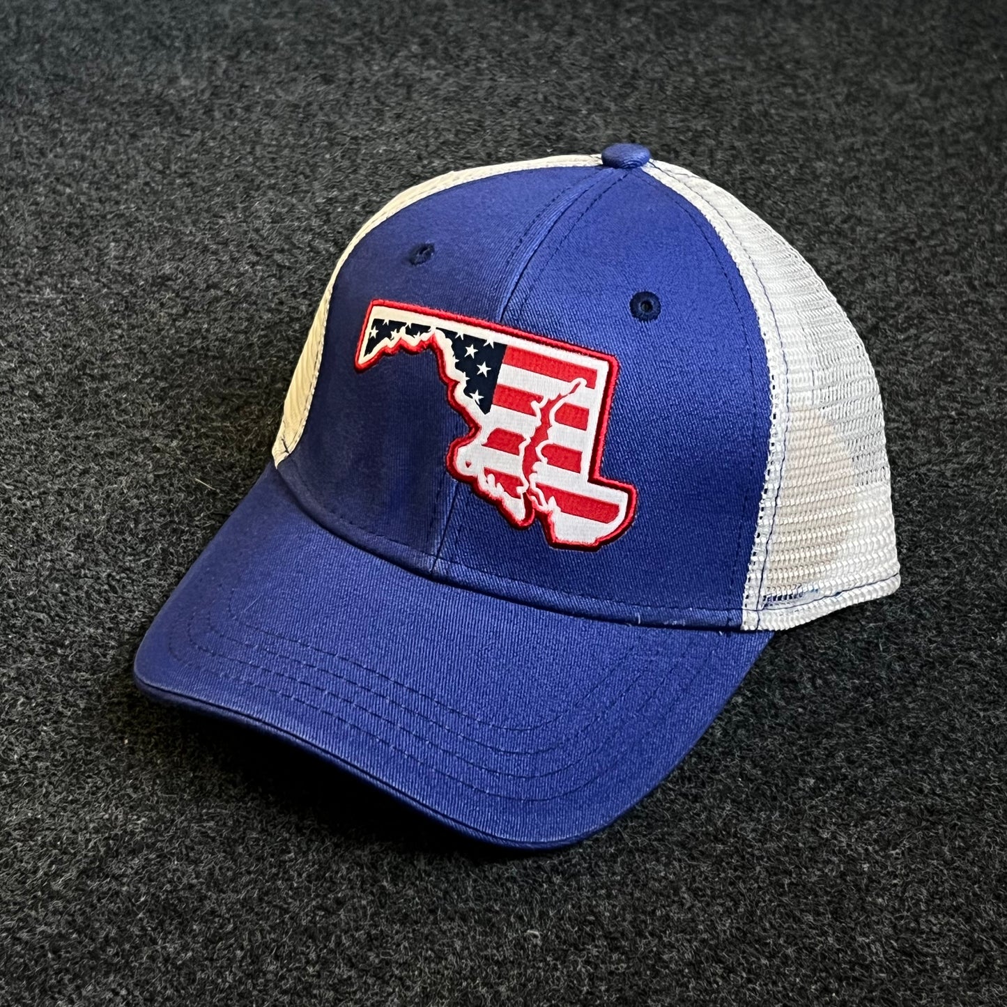 Maryland USA Flag Patch Trucker Cap