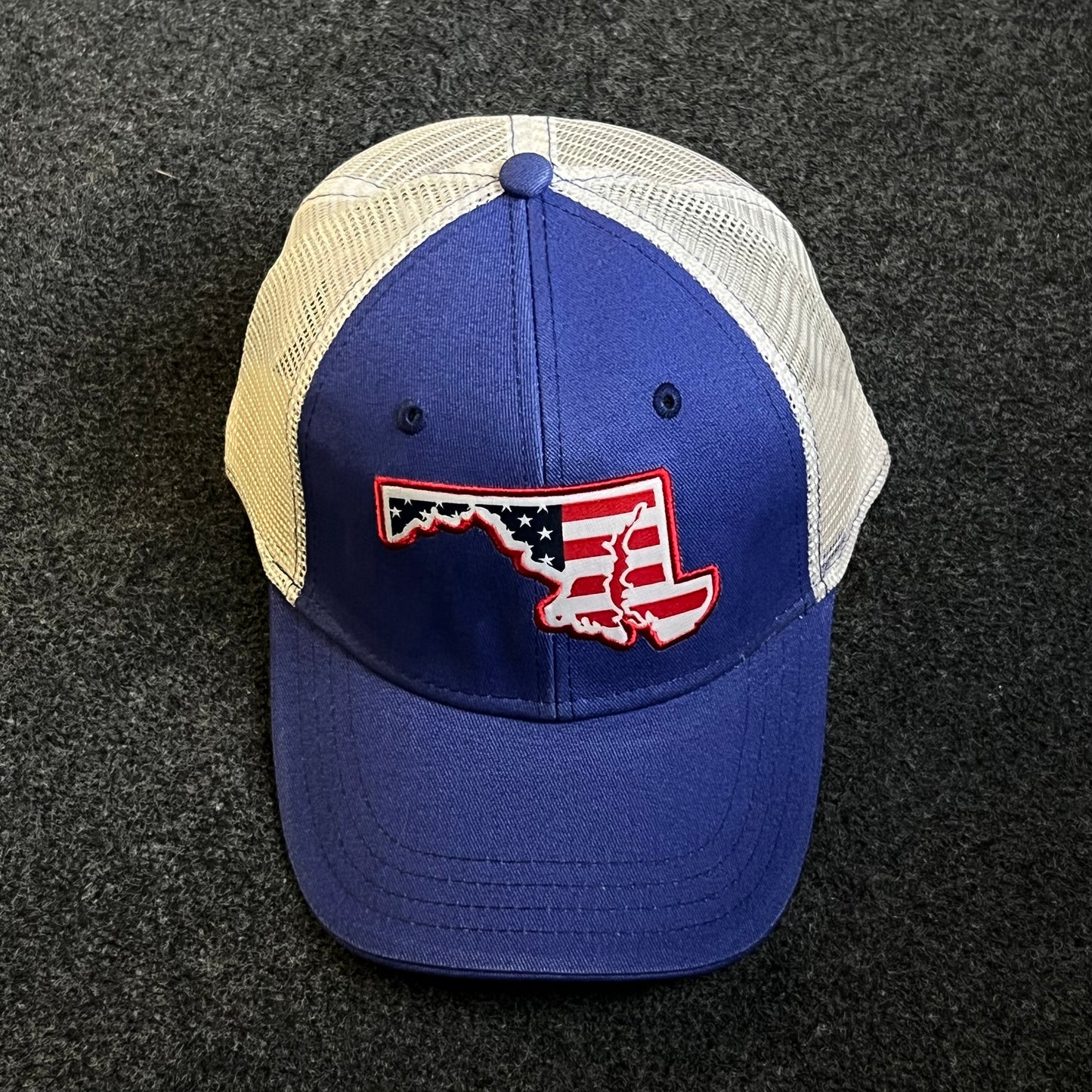 Maryland USA Flag Patch Trucker Cap