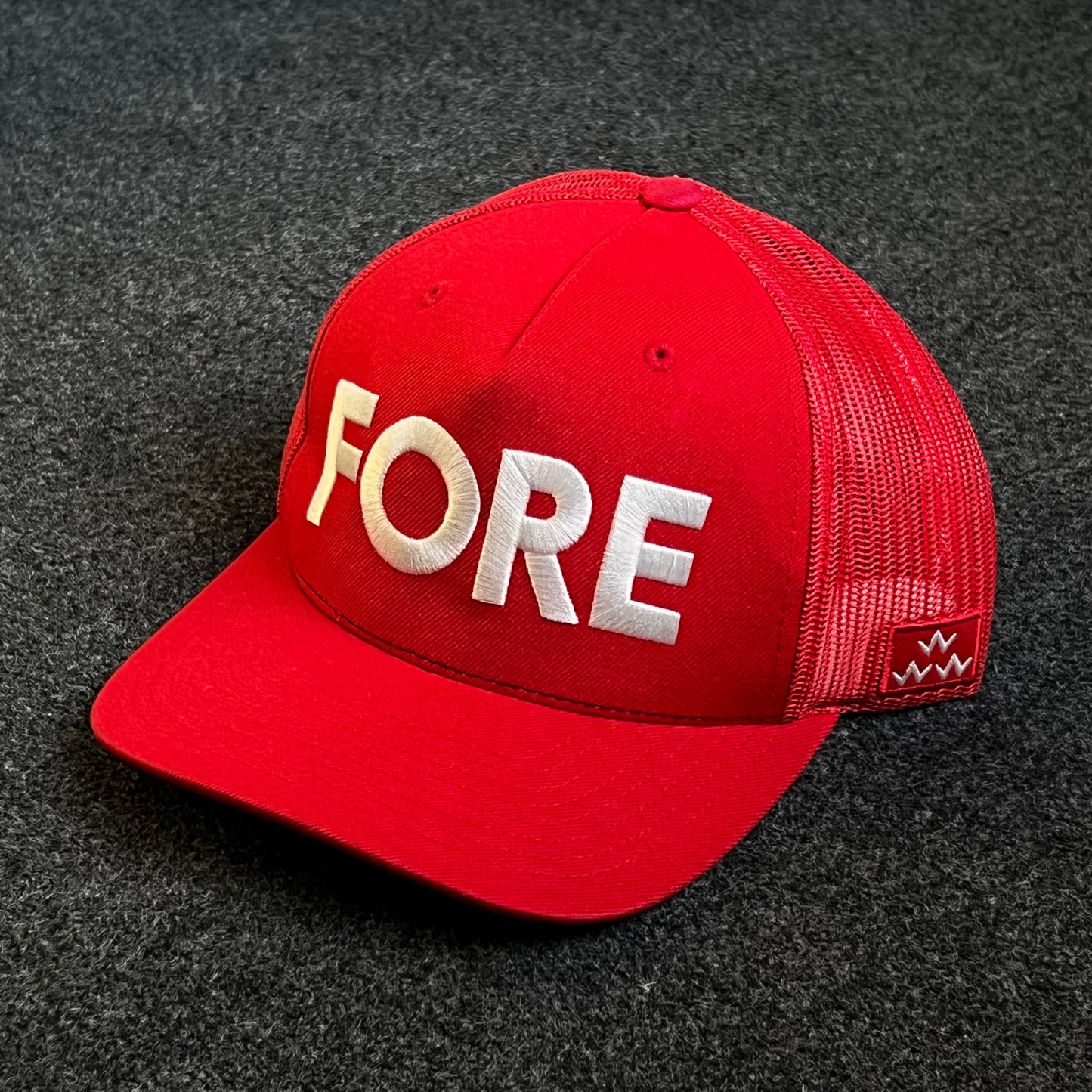 "Fore" trucker cap