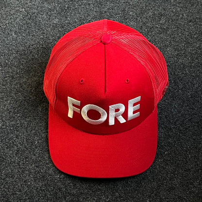 "Fore" trucker cap
