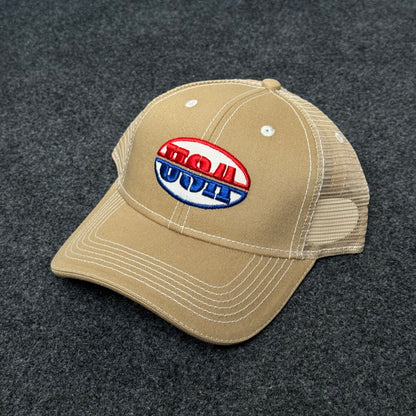 USA Tan Mesh Trucker Cap