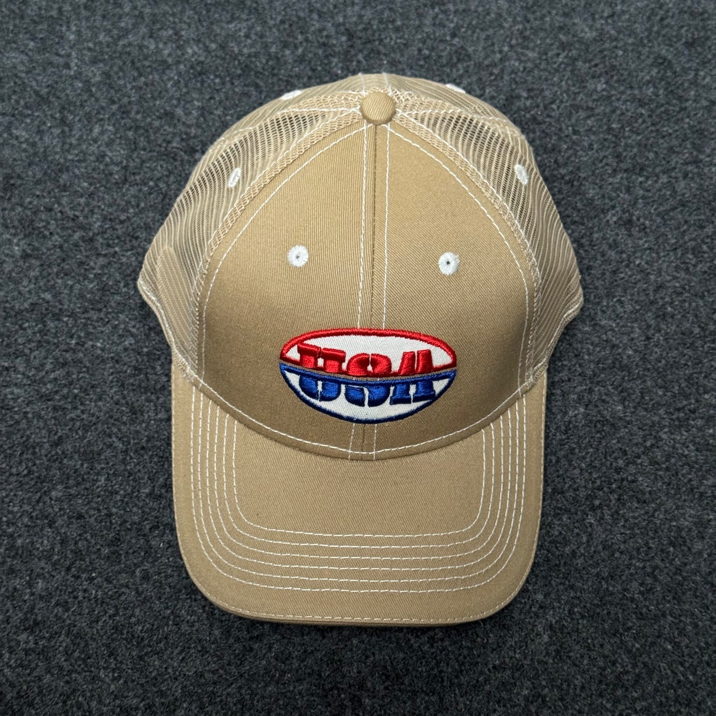 USA Tan Mesh Trucker Cap