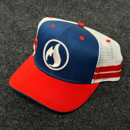 "Fireball" logo trucker hat