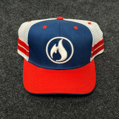 "Fireball" logo trucker hat