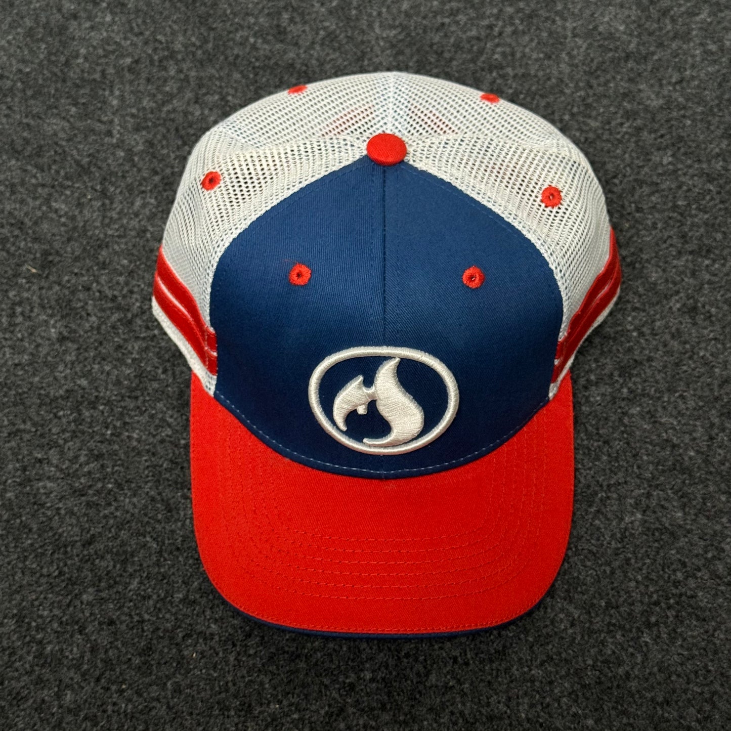 "Fireball" logo trucker hat