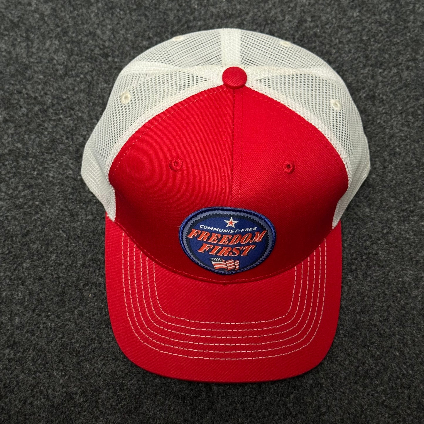 "Freedom First" trucker hat