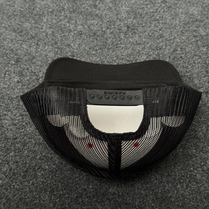 Blank Trucker-Style Cap with A Red front & A Black Back
