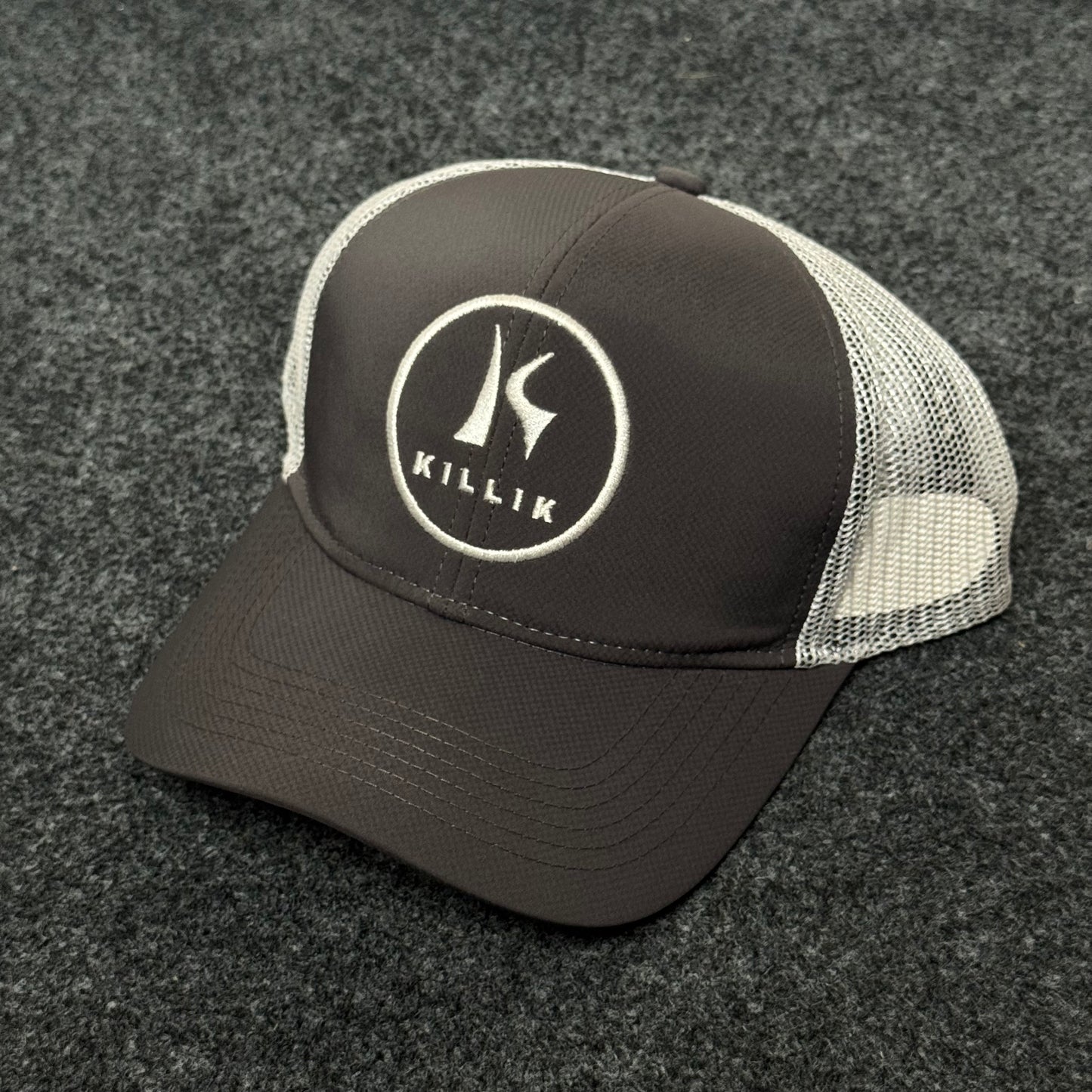 Killik Men's Solid Logo K Mesh Back Trucker Hat