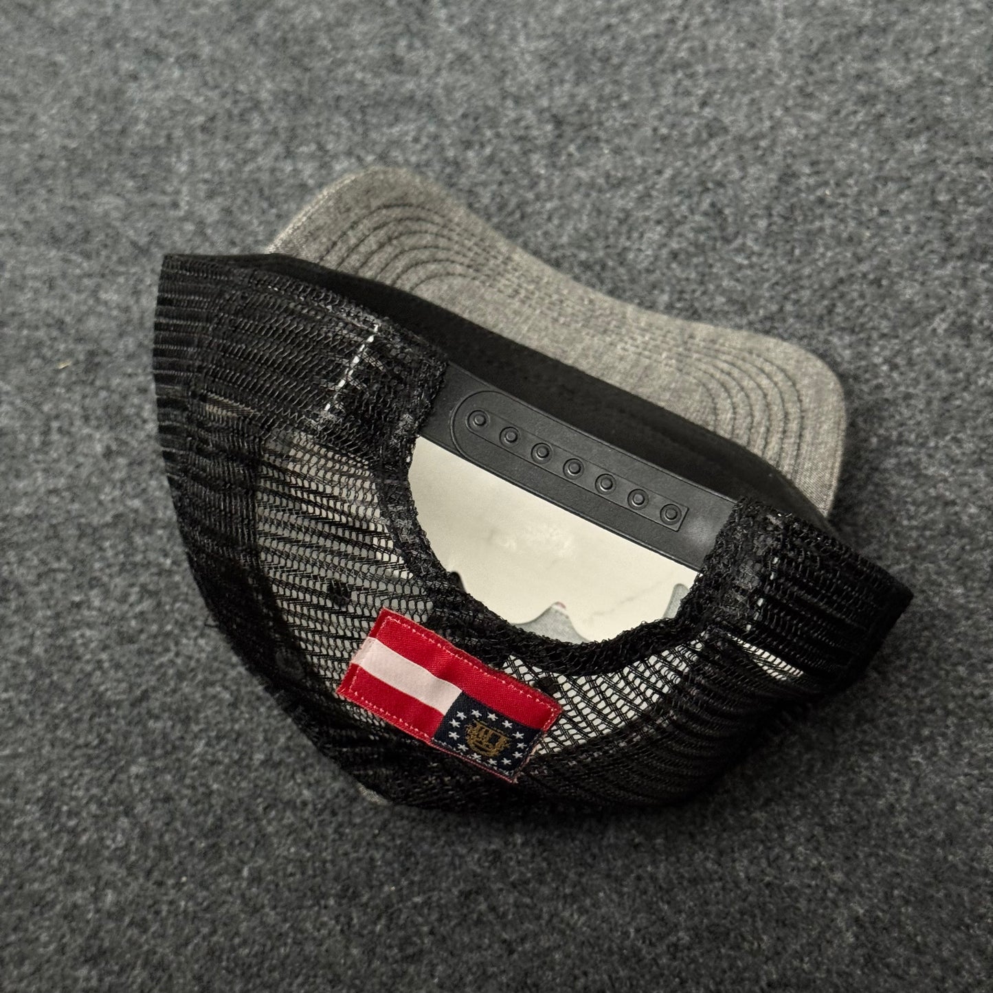 Georgia state outline trucker hat