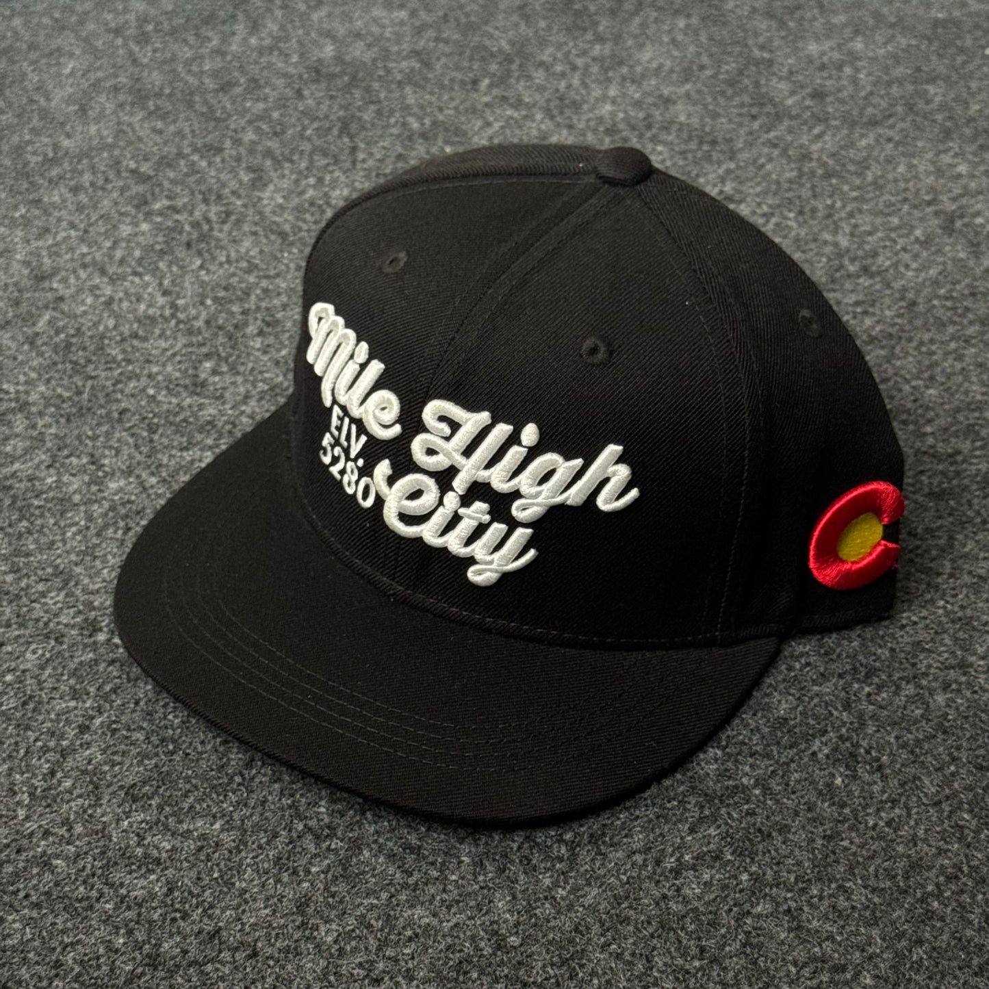 "Mile High City 5280" snapback hat from Denver, Colorado