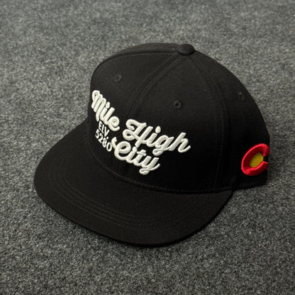 "Mile High City 5280" snapback hat from Denver, Colorado