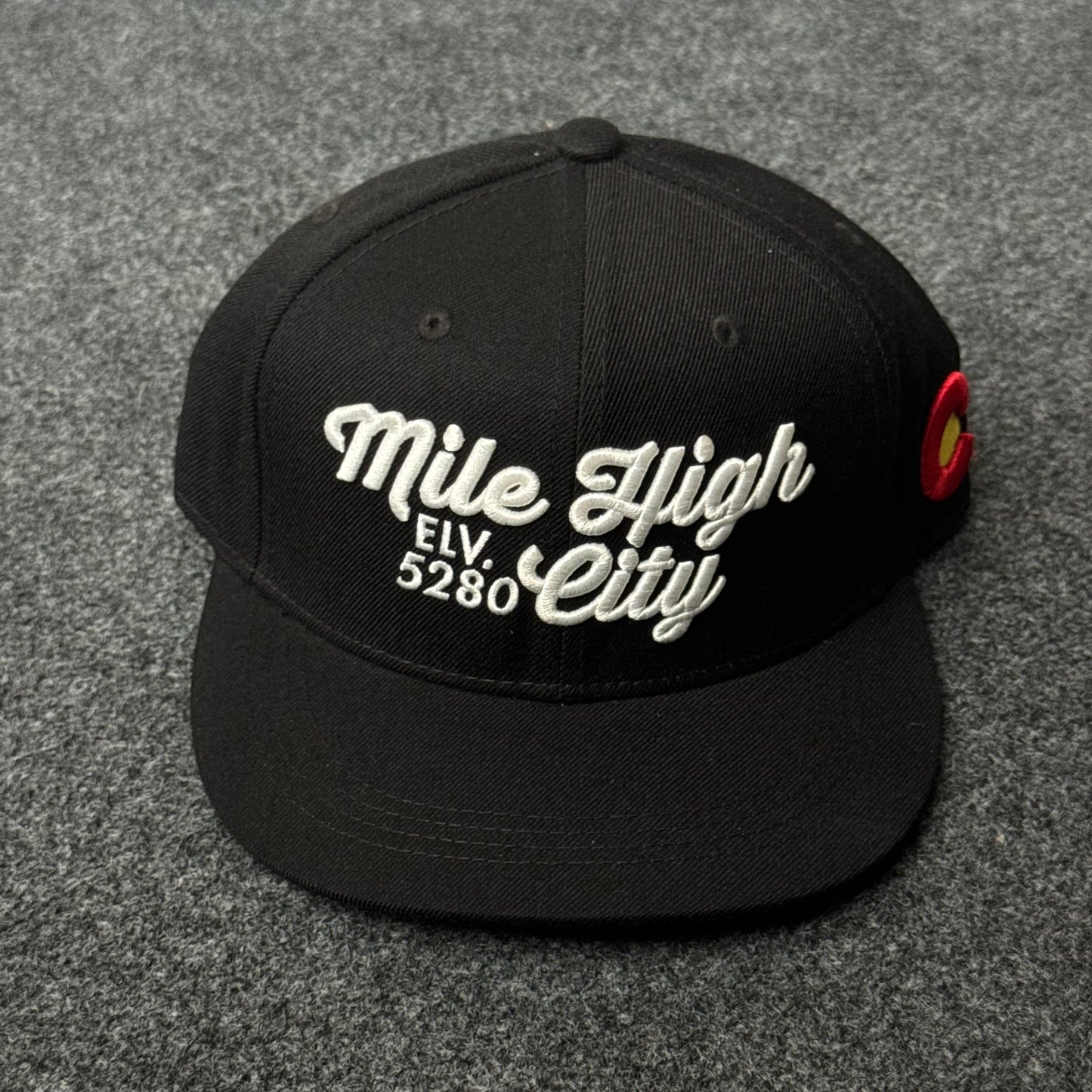 "Mile High City 5280" snapback hat from Denver, Colorado