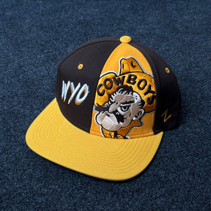 Wyoming Cowboys "Pistol Pete" Snapback Flat Bill Cap