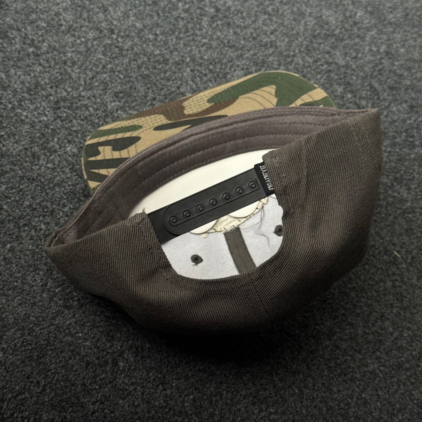 Rebel8 Still-Hunt & Antler Patch Camo Bill Flat Bill Cap