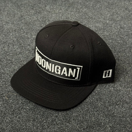Hoonigan Classic Black Flat Bill Cap