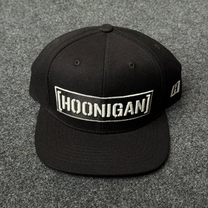 Hoonigan Classic Black Flat Bill Cap