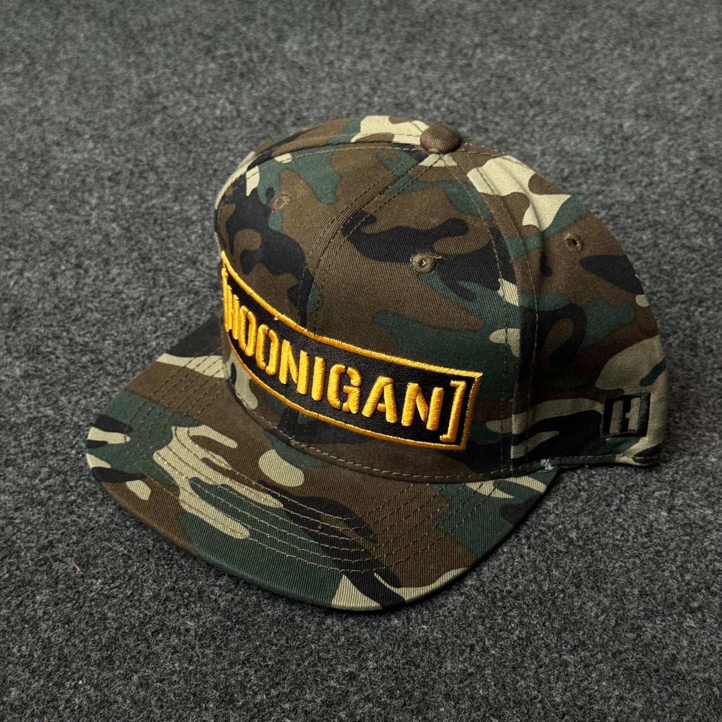 Hoonigan "Censor Bar" Camo Flat Bill Cap