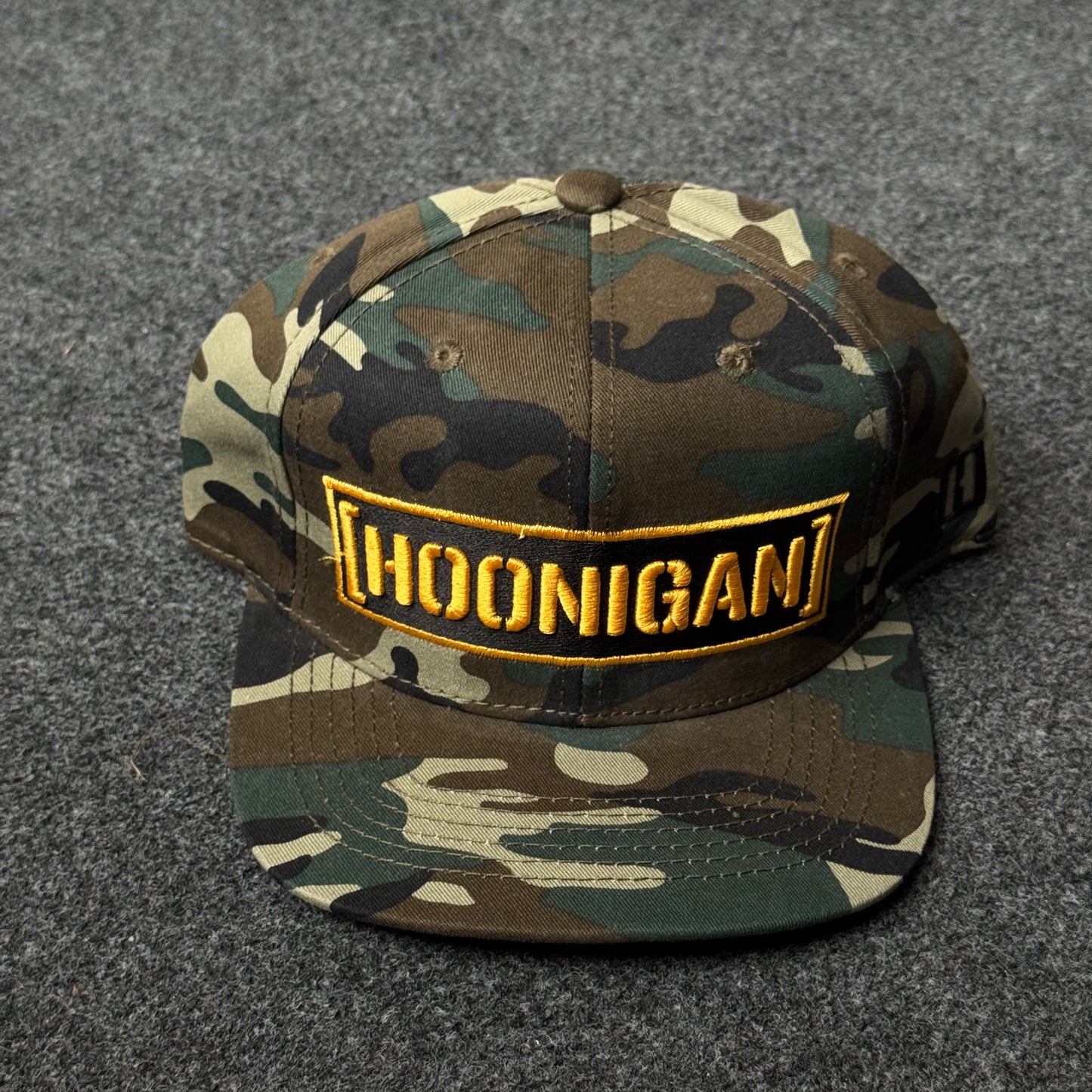 Hoonigan "Censor Bar" Camo Flat Bill Cap