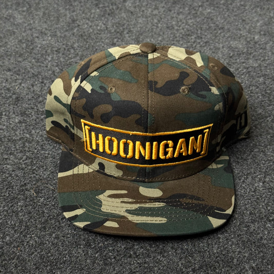 Hoonigan "Censor Bar" Camo Flat Bill Cap