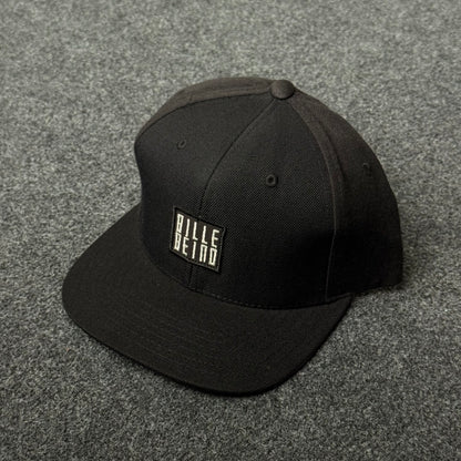 Billebeino Minimalist Black Flat Bill Cap