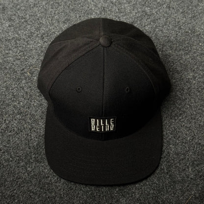 Billebeino Minimalist Black Flat Bill Cap