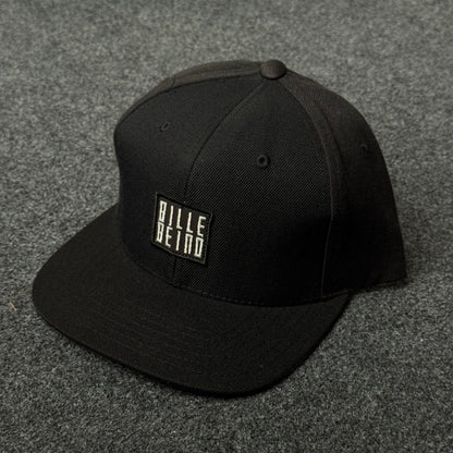 Billebeino Minimalist Black Flat Bill Cap
